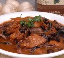 Chicken Stewed with Mushrooms