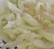 Cucumber and Dried Shrimp Stir-fry