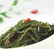 Cold-mixed kelp strands