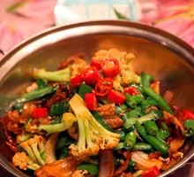 Spicy Cauliflower in Hot Pot