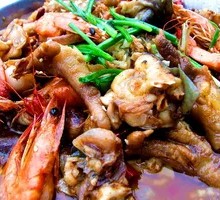 Frog and Shrimp Stew