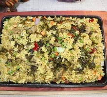 Shredded Pork with Pickled Mustard Greens Fried Rice
