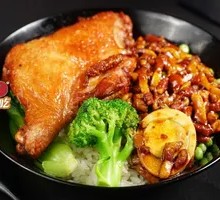 Garden Chicken Leg Braised Pork Rice
