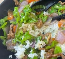 Green Pepper Shredded Pork Rice