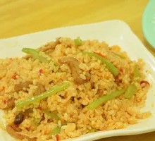 Stir-fried Pork with Fried Rice
