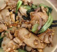 Stir-Fried Pork Noodles with Rice Cake