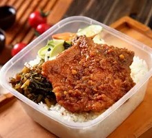 Green Vegetable Potato Pork Cutlet Rice