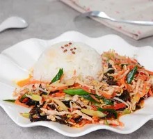 Fish-Flavored Shredded Pork Rice Bowl