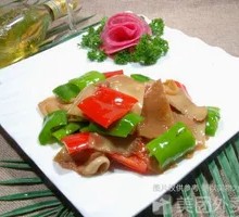 Braised Green Pepper with Tiger Stripes
