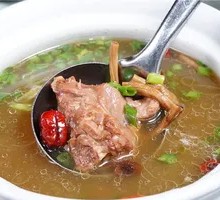 Tea Tree Mushroom Old Duck Noodle Soup