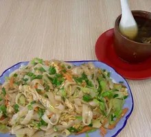 Sausage and Egg Fried Rice Noodles