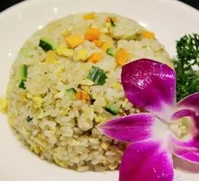 Egg and Pork Tenderloin with Golden Needle Mushroom Fried Rice