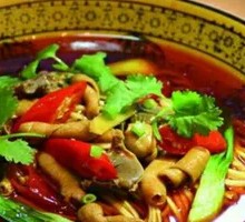 Chicken Offal Potato Noodle Soup