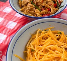 Crab Roe Salted Egg Potato Shreds