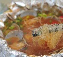 Aluminum-wrapped Scallops Rice Noodles