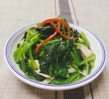 Sesame Oil Spinach