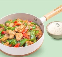 Pepper Stir-Fried Rice with Chicken