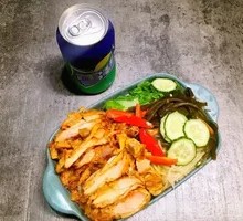 Tomato Crispy Chicken Rice