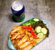 Black Pepper Crispy Chicken Rice