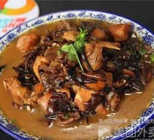 Chicken Stewed with Mushrooms