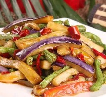 Long Bean and Eggplant Stir-Fry