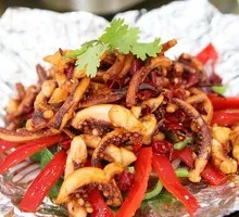 Grilled Squid on Iron Plate