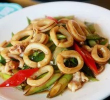 Stir-fried Squid