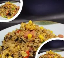 Homestyle Dried Mustard Greens Fried Rice