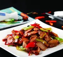 Stir-Fried腊肉 with Green Chili