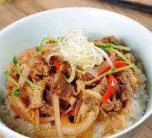 Braised Abalone Sauce Meat Roll Rice