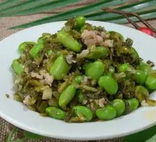 Snow Pea and Pork Rice Bowl