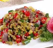Spicy and Sour Duck Gizzard Rice