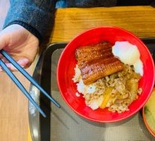 Hot Spring Egg Beef Eel Donburi
