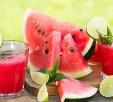 Signature Rice Balls with Watermelon Juice