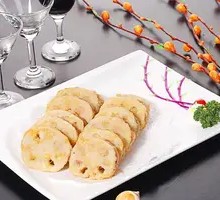 Pan-Fried Lotus Root Stuffed with Meat