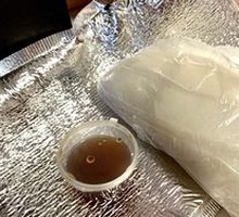 Shrimp and Rice Cake Hand Roll