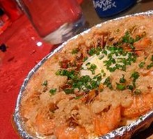 Grilled Shrimp on Iron Plate