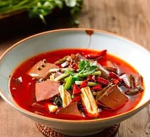 Spicy Sesame Duck Blood