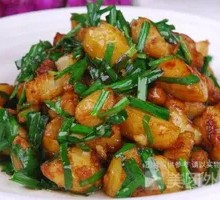 Leek and Small Potato Stir-fry