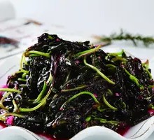 Garlic Stir-fried Red Amaranth