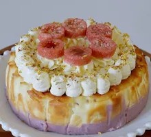 Soft Salted Egg Yolk Sweet Potato Mousse Cake