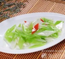 Stir-fried lettuce with yam