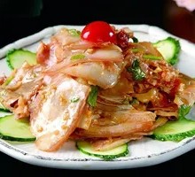 Cold-mixed pig's head meat