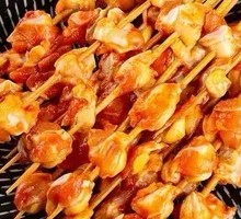 Charcoal-Grilled Chicken Gizzards