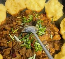 Stewed Pig Intestines and Chicken