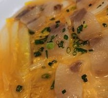 Steamed Baby Bok Choy with Salted Pork