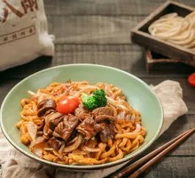Scallion Stir-fried Intestine Dry Noodles