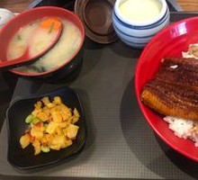 Hot Spring Egg Beef Eel Donburi