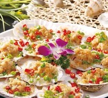 Steamed Scallops with Garlic