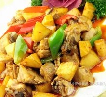 Potato and Chicken Noodles